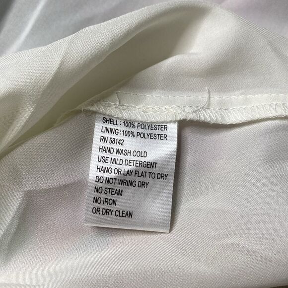 Maggy London Pleated Watercolor Chiffon Trapeze Halter Neck Dress Lined Sz 8 NWT - Picture 9 of 11